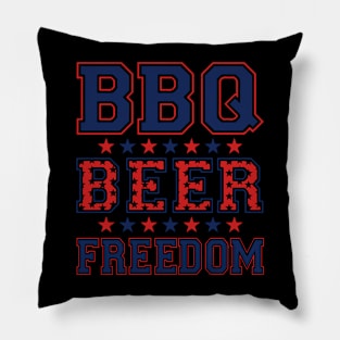 BBQ BEER FREEDOM Pillow