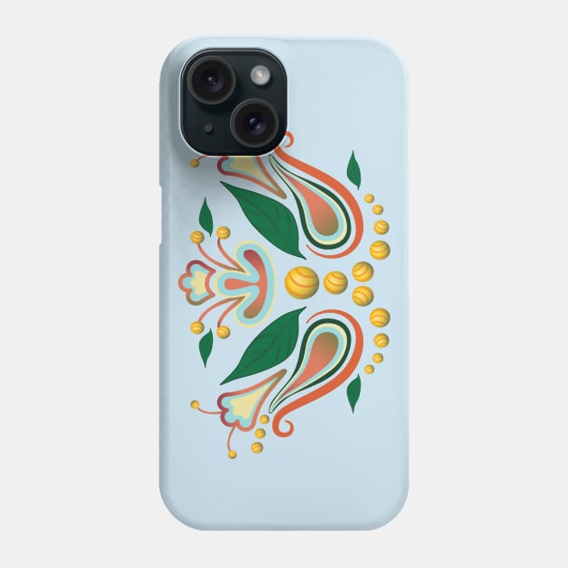 Floral Crown Paisley Phone Case by Spirit-Dragon