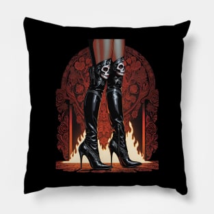 Stiletto Boots - Dia De Los Muertos Pillow