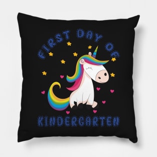 Bonny Unicorn | First Day Kindergarten Pillow