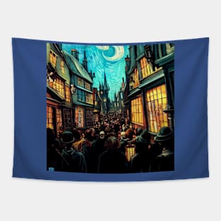 Starry Night in Diagon Alley Tapestry