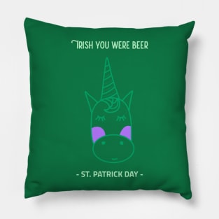 Irish you were beer Pillow