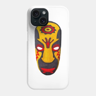 Watercolor tribal mask Phone Case