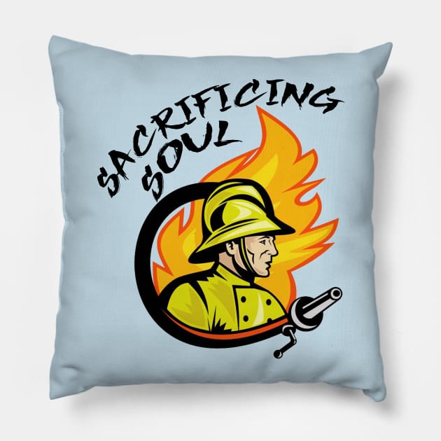 Thanks fireman Pillow by focusLBdesigns