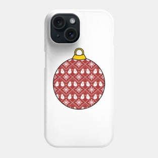 Christmas ornament Red Phone Case