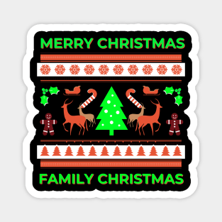 Merry Christmas xmas family Christmas Magnet