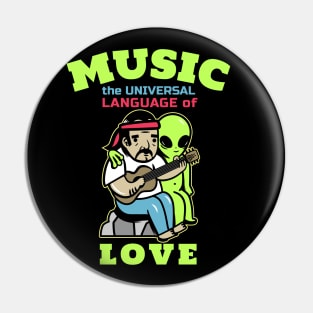 Music, the Universal Language of Love Pin