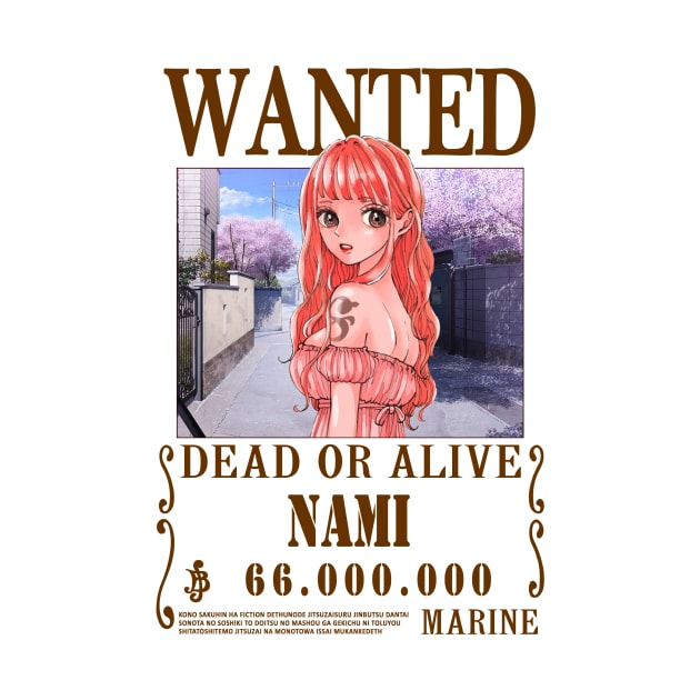 Nami One Piece Wanted by Teedream