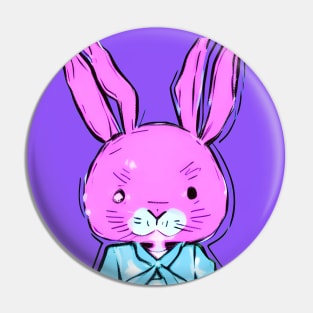 Jitters the Hyper Anime Easter Bunny (MD23ETR031) Pin