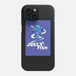 Jellyfish in Deep Blue Phone Case