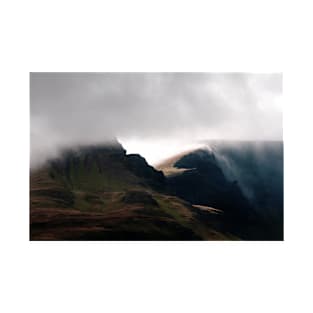 Cloudfall - cloud passes over the Trotternish Ridge on Isle of Skye, Scotland T-Shirt