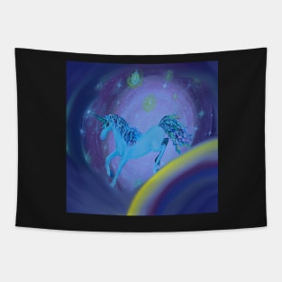 Unicorn Magic Dreams Cute Stars & Rainbow GiftS Tapestry