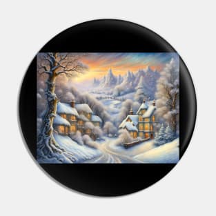 Winter Landscape Pin