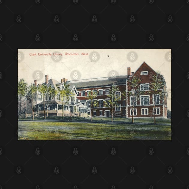 Clark University Vintage 1922 Postcard Reproduction - Worcester, Massachusetts by EphemeraKiosk