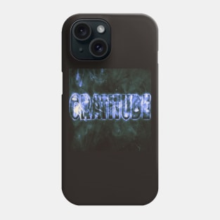 GRATITUDE | COOL TYPOGRAPHY ART Phone Case