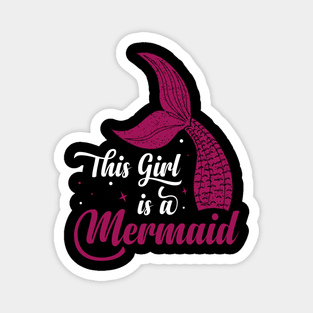 Mermaid Quote Magnet by Imutobi