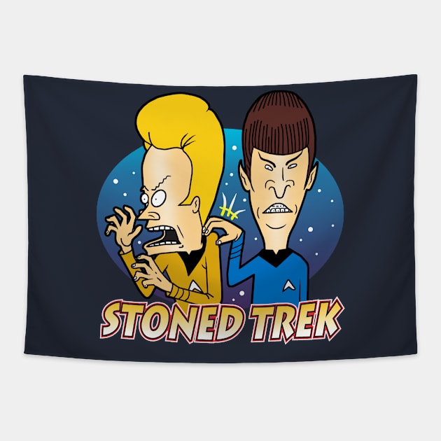 Stoned Trek Tapestry by the Mad Artist