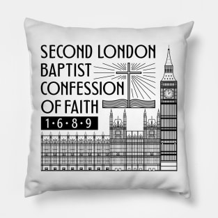 Reformed christian art. Second London Baptist Confession of Faith - 1689. Pillow