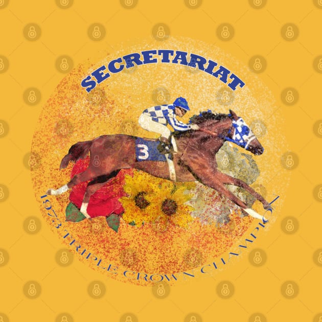 Secretariat - 1973 Triple Crown Champion by Ginny Luttrell