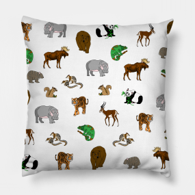 Wild Animals Pillows Teepublic