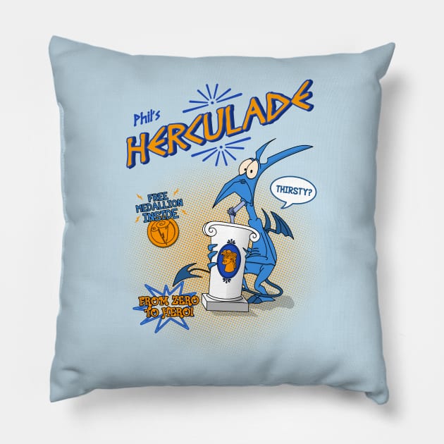 Herculade Pillow by LanfaTees