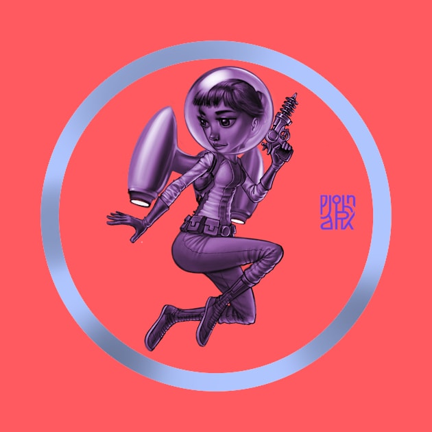 Space Girl V3 by JohnParkArt