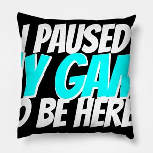 I paused my game to be here? Pillow