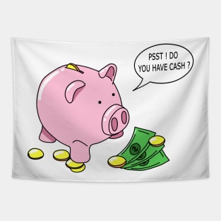 Cute piggy bank Tapestry