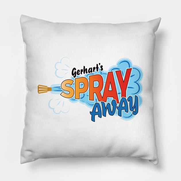 Gerhart's Spray Away Pillow by O GRIMLEY