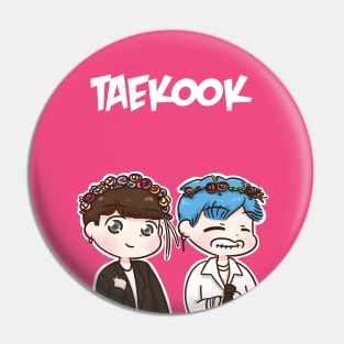 BTS Taekook flower Pin