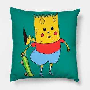 Yellow Cartoon Character - SpongeBart PikaPants Knock Off Brand Parody Boot Pillow