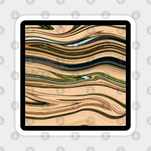 Paige Marble Liquid Waves colors grading pattern Magnet by Dolta