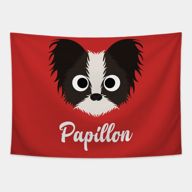 Papillon - Papillon Dog Tapestry by DoggyStyles