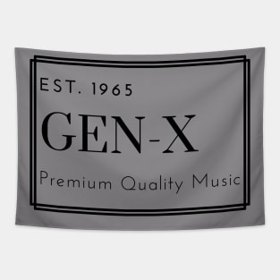 GEN X PREMIUM QUALITY MUSIC BLACK PRINT Tapestry