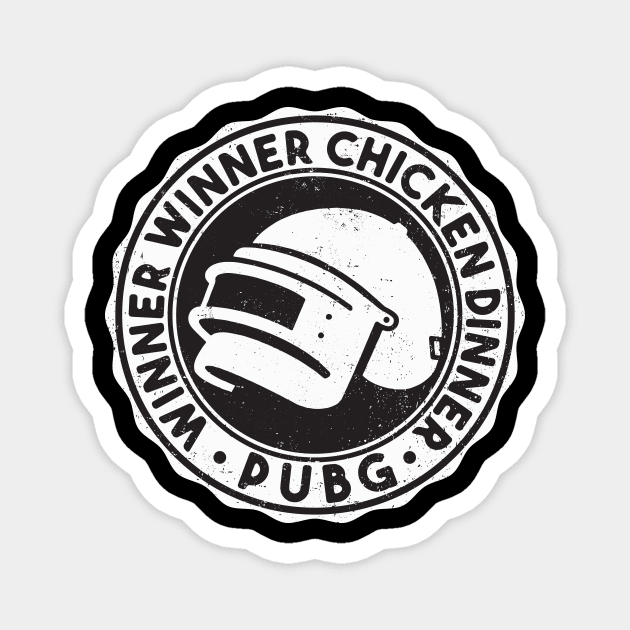 Winner winner chicken dinner pubg Magnet by Durro