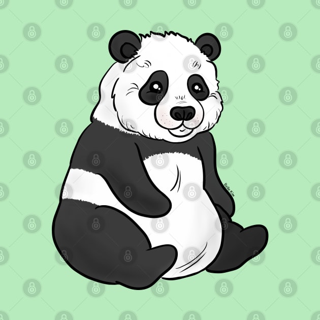 A peaceful panda bear by doodletokki
