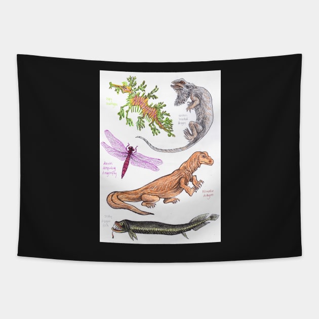 Real Life Dragons Tapestry by sadnettles