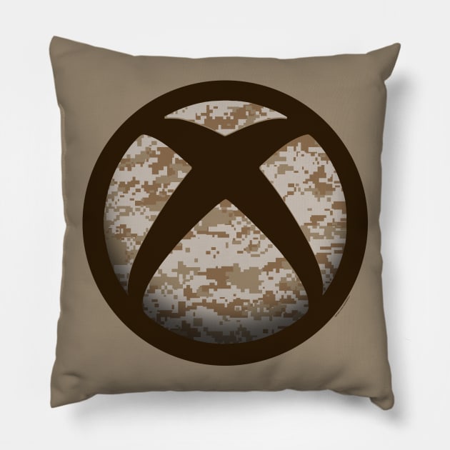 XBOX - Camo desert Pillow by ROBZILLA