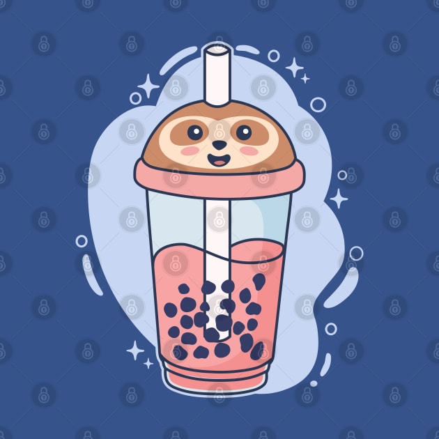 Sloth Boba Tea Cup Kawaii Bubble Tea Lover by Cuteness Klub