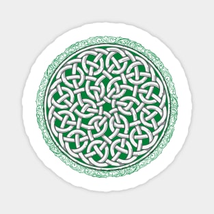 Green Celtic Knot of Life Magnet