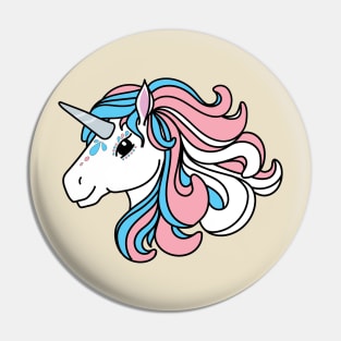 Rainbow Unicorn, Transgender Pride Pin