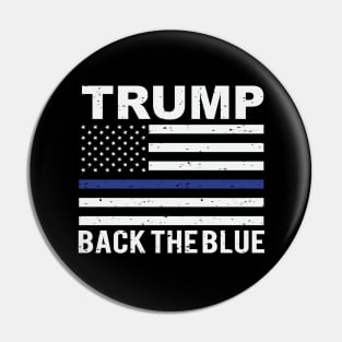 Trump Back The Blue Pin