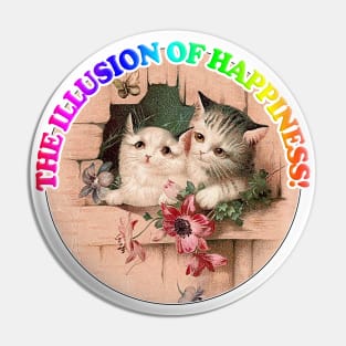 The Illusion Of Happiness! Dark/Nihilist Illustration Design Pin