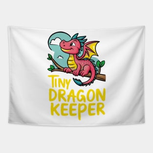 tiny dragon keeper Tapestry