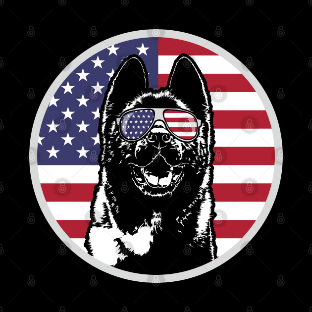 Patriotic American Akita Inu American Flag sunglasses by wilsigns