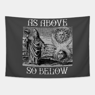 As ABOVE SO BELOW, Hermes Trismegistus, thoth, hermeticism, gnostic, occult Tapestry