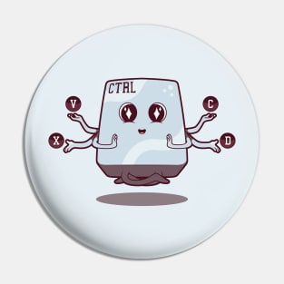 Take CTRL // Funny Cartoon Control Key Pin