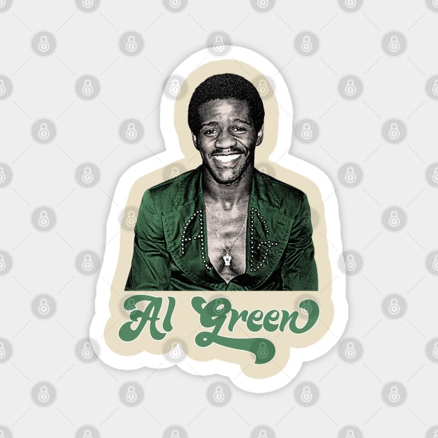 Al Green \\ Retro 70s Style Fan Art Design Magnet by CultOfRomance