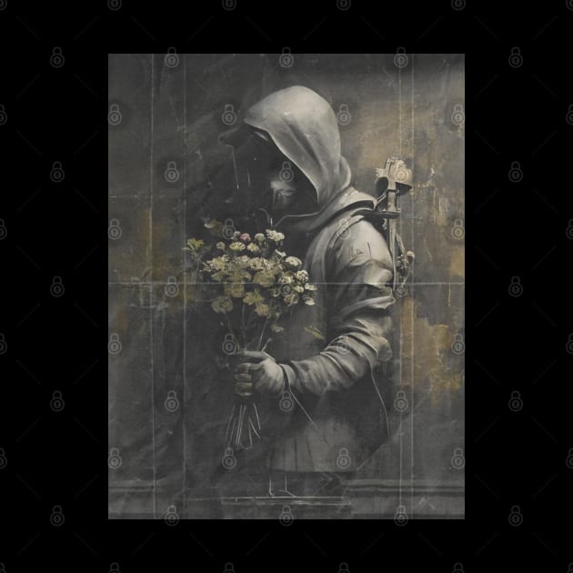 Flowers Banksy Style by Stitch & Stride