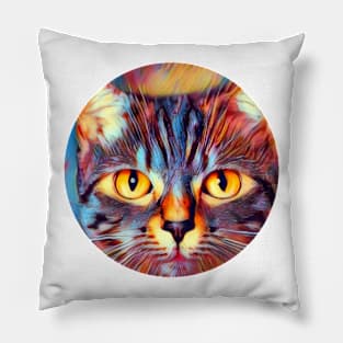 Furry mycat, revolution for cats Pillow